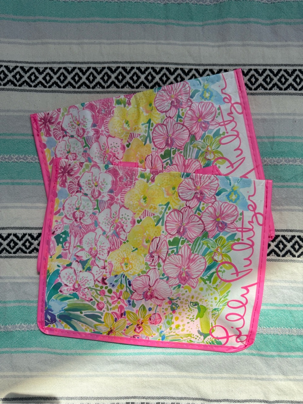 Lilly Pulitzer Shopping Bags Lot of 2